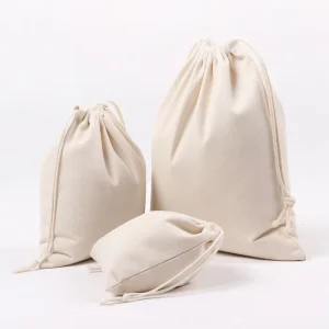 Custom Drawstring Cotton Dust Bags for Handbags Jewelry Clothes Shoes Purse Drawstring Luxury Dust Bag for Dress