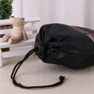Custom Drawstring Jewelry Packing Pouch Polyester Textile Travel Storage Bag for Clothes and Accessories