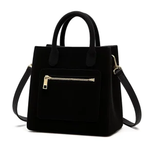 Custom Durable Portable Trendy Women’s Genuine Leather Waterproof Messenger Tote Bag with Chain Strap for Office