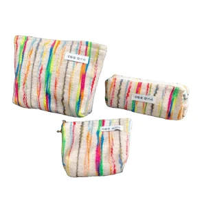 Custom Eco Friendly Cotton Women Travel Cosmetic Bag Canvas Makeup Bags