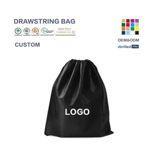 Custom Eco Friendly Non Woven Fabric Drawstring Dust Bag Covers for Non Woven Fabric Shoe
