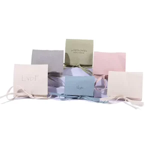 Custom Embossed Microfiber Drawstring Bag Dustproof Reusable Storage Pouch for Jewelry Packaging and Display