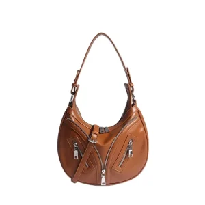 Custom Fashion Ladies Purse Handbags Crossbody Bag Half Moon Design Underarm Shoulder Bags for Women