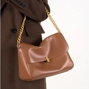 Custom Genuine Leather Women’s Bag High-end Chain Shoulder Bag Large Capacity Casual Diagonal Crossbody Bag