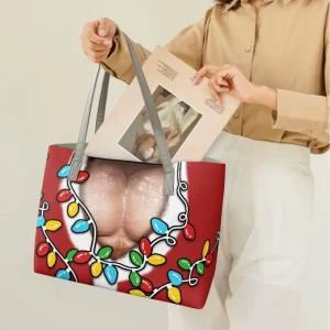 Custom Handbags for Women Red Leather PU Shoulder Bags Logo Bolsa Feminina Purse