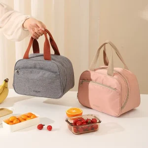 Custom Insulated Cooler Bag Large Capacity Insulated Zipper Lunch Box Eco Friendly Oxford 4 Persons Office Workers Picnics