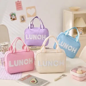 Custom Kids Insulated Lunch Bag Blank Lunch Tote for DIY Personalization Multiple Colors Available