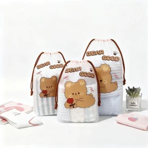 Custom LOGO CPE Drawstring Bag Recyclable Custom Logo for Sports Team Jersey Uniform Match Event Giveaway String Bag