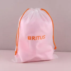 Custom LOGO CPE Waterproof Dustproof Drawstring Pouch Lightweight Swimming Diving Wet Clothes Storage Bag for Water Sport