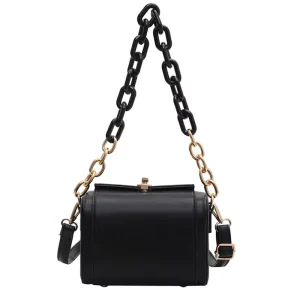 Custom Ladies Purse Handbags Solid Color Square Crossbody Bag Designer Chain Women Shoulder Bags