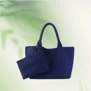 Custom Large Capacity Fashion Weaving Women’s Bag Shoulder Tote Handmade Handbag for Women Neoprene Woven Bags