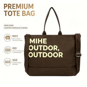 Custom Large Comfortable Premium Luxury Canvas Bag Gym Beach Carry Tote Bags Handbag Purse Shoulder Shopping Bag