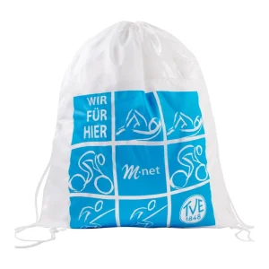 Custom Logo 210d Polyester Drawstring Sports Backpack Promotional Draw String Bag
