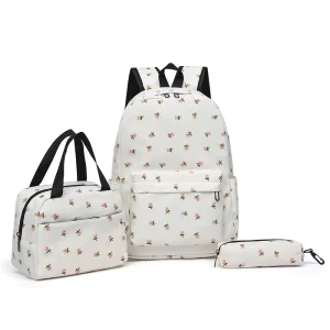 Custom Logo 2pcs Kids Backpack Set 3D Cartoon School Bag with Insulated Lunch Box Breathable Toddler Daypack OEM