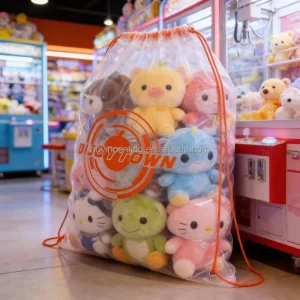 Custom Logo Drawstring Backpack for Dolls Kids Toy Storage Organizer Bag