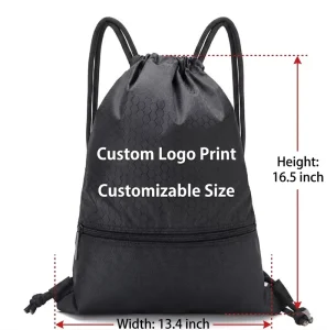 Custom Logo Drawstring Bag Promotional Business Gift Promotional Items Sport Gym Backpack Shopping Bags With Logos