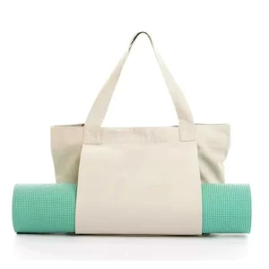 Custom Logo Duffel Sports Bag Large Canvas Tote with Carrier Pocket Travel Bag for Women Gym Travel Pilates Beach
