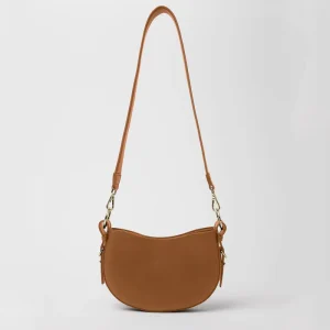 Custom Logo Fashion Lady Genuine Leather RFID Blocking Polyester Portable Zipper Closure Sling Crossbody Bag Chains Soft Strap