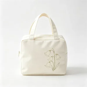 Custom Logo Fashion Recyclable Polyester Durable Waterproof Eco Friendly Reusable Insulated Lunch Bag