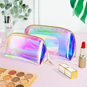 Custom Logo Makeup Bag Waterproof Clear Cosmetic Transparent TPU PVC Bag Travel Makeup Bag Cosmetic Case