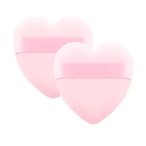 Custom Logo Makeup Puffs Heart Shape Foundation Cosmetic Powder Puff