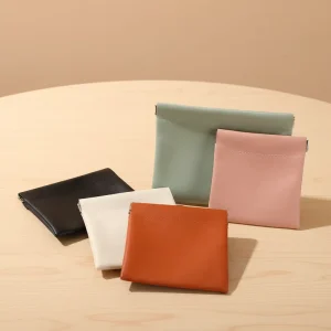 Custom Logo Mini Makeup Bag Cosmetic PU Leather Waterproof Travel Organizer Lipstick Sunglasses Earrings Jewelry Pouch