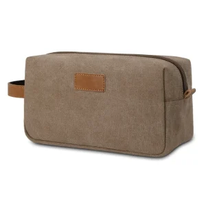 Custom Logo Multifunctional Canvas Makeup Cosmetic Bag Travel Men Shaving Hanging Dopp Kit Toiletry Bag for Men UK0506