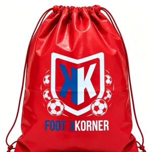 Custom Logo Printed CPE Drawstring Bag Lightweight Waterproof Sports Gym Sack for Training Swimming Outdoor