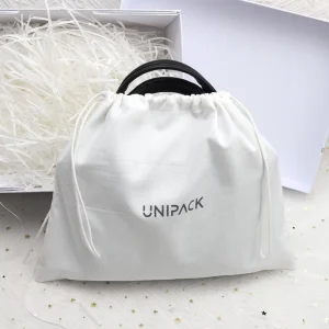 Custom Logo Printed Large Cotton Twill Drawstring Dust Bag for Handbag Hat Muslin Gift Shoe Cosmetic Packing Dust Pouch