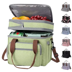 Custom Logo Professional Promotional Outdoor Insulated Thermal Cooler Bags Customized Logo Lunch Bags for Food Delivery
