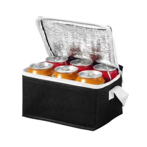 Custom Logo Promotional Reusable Thermal Insulation Bag Small 6 Can Non Woven Insulated Lunch Cooler Bag For Food