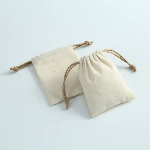 Custom Logo Reusable Recyclable Muslin Fabric Gift Eco Friendly Organic Cotton Linen Drawstring Dust Bag Canvas Letter