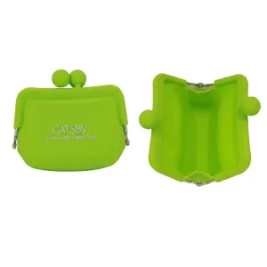 Custom Logo Silicone Kiss Lock Coin Purse Mini Moving Rubber Storage Pouch for Cosmetic Earphone & Gift