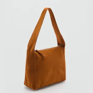 Custom Logo Small Suede Leather Crossbody Tote Shoulder Hobo Bag Brown Suede Handbags for Women