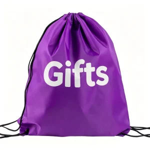 Custom Logo Sublimation Printed Recycled Waterproof 210D Polyester Drawstring Bag Gym Sports Backpack