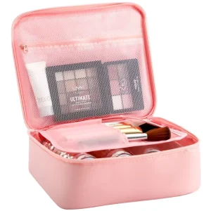 Custom Logo Travel Canvas Makeup Cosmetic Bag Full Set Multi Colors 24*18*9CM Face Care Daily Use