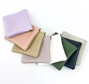 Custom Logo Waterproof Makeup Pouch Portable Pocket Cosmetic Bags for Jewellery Convenient Squeeze Purse for Cosmetics