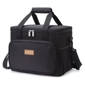 Custom Logo Waterproof Portable Large Capacity Insulated Zipper Camping Picnic Food Lunch Box Cooler Bag for Adult