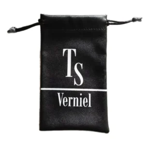 Custom Logo and Size Small PU Bags Faux Leather Drawstring Jewelry Storage Packaging Pouches