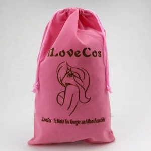 Custom Made Soft Velvet Drawstring Jewelry Bag for Necklace Velvet Drawstring Pouch with Logo Suede Drawstring Bag