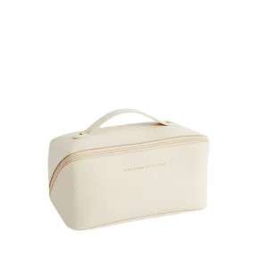 Custom Makeup Bag Large Capacity Luxury Travel Pu Leather Cosmetic Bag Waterproof Toiletry Bag