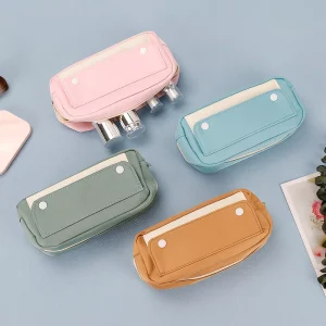 Custom Makeup Tools Cosmetic Pouch with Zipper Closure Portable Makeup Kit Bags