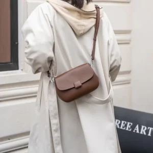 Custom Manufacturer Genuine Leather Fashion Forest Style Single Strap Soft Crossbody and Shoulder Bags for Women