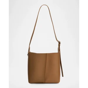 Custom Minimalist Leather Bucket Bag Shoulder Tote Bag Fashion Crossbody Everyday Handbag for Women OEM ODM