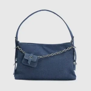 Custom New Design Fashion High Quality Elegant Canvas Shoulder Bag With Mini Coin Bag