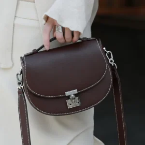 Custom New Genuine Leather Small Women’s Bag Simple Fashion High Quality Cowhide Ladies Handbag Crossbody Bag