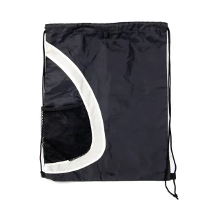 Custom Oem Printable Colorful Nylon Polyester Drawstring Bag with Front Mesh Pocket Bolsa Con Cordon Poliester
