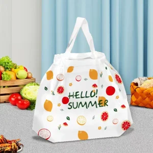 Custom PE Plastic Drawstring Bags with Durable Handle Small Business Thank You Packaging in Stock for Sale