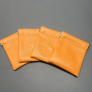 Custom PU Leather Jewelry Pouch Shrapnel Closure Cosmetic Storage Cosmetic Bag Ladies Ring Watch Gift Pouch