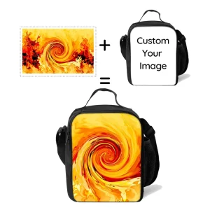 Custom Pattern Sublimation Men Women Kids School Lunch Bag Waterproof Nylon Thermal Insulation Blank